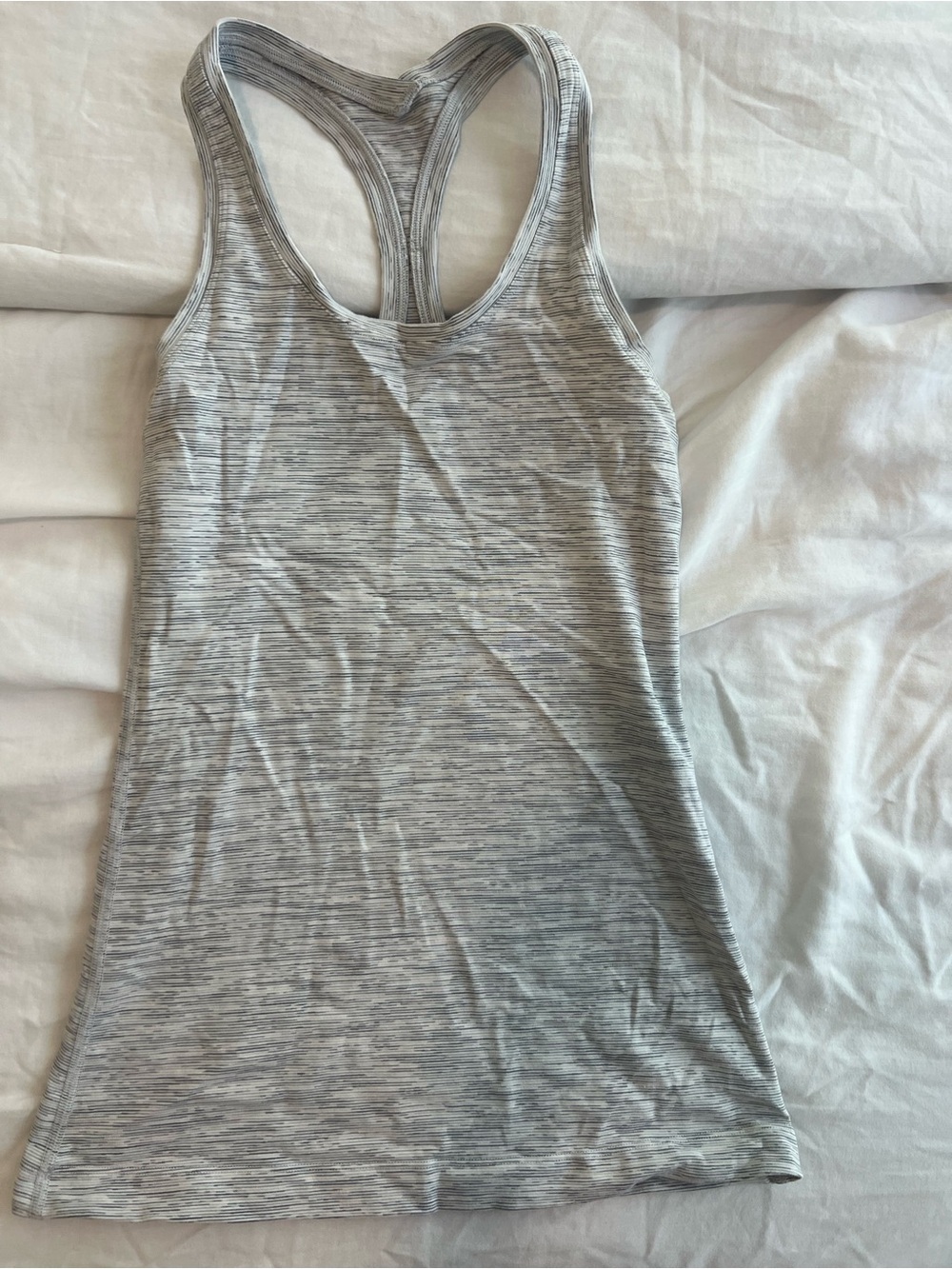 Light Gray Space-Dye Racerback Tank Top - Lululemon